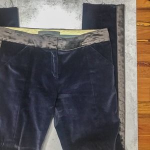 Proenza Schouler Velvet Tuxedo Skinny Pant Trouser